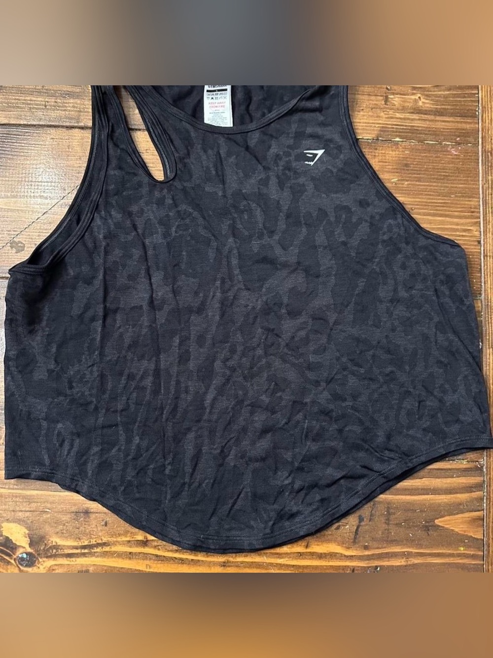 Gymshark Black Women's Jacquard Racerback Tank